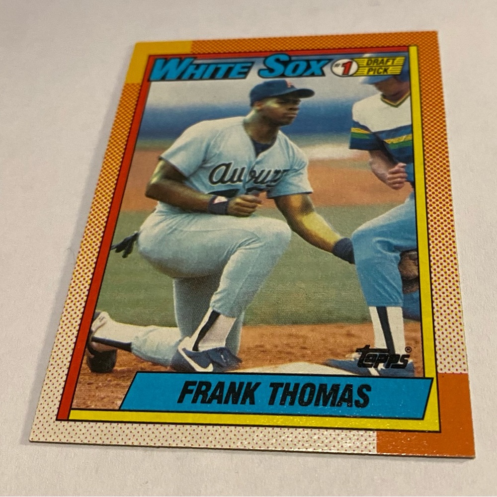 Frank Thomas 1990 RC Rookie Card Topps Vintage Collectible - Picture 2 of 8